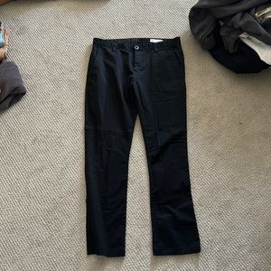 Volcom black khakis size 34